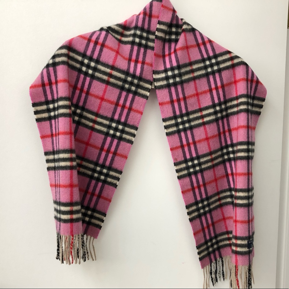 Burberry Authentic Theme Vintage Pink Scarf